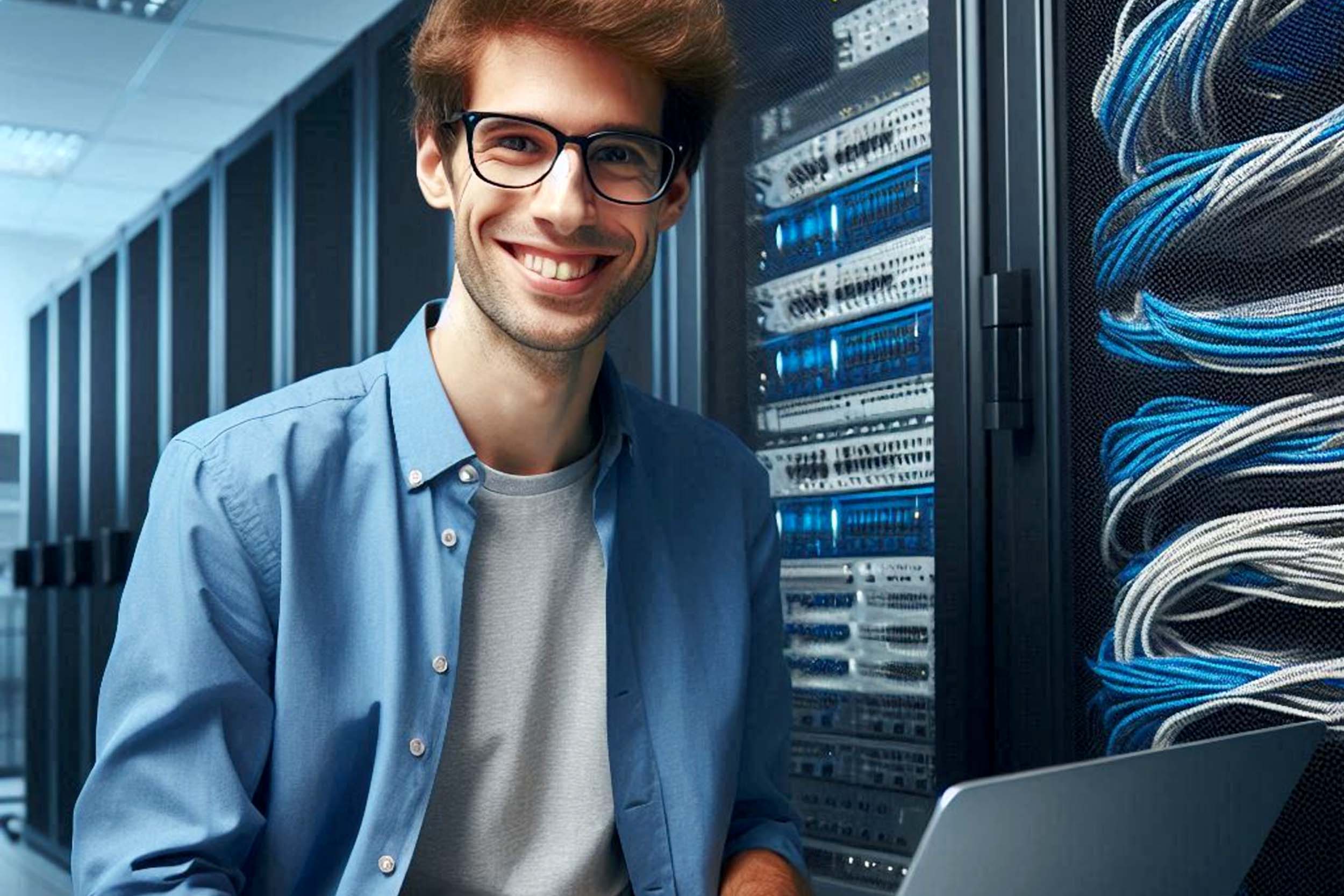 IT Consultant in Server Room